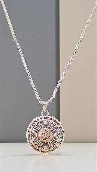 Traditional om pendant with chain