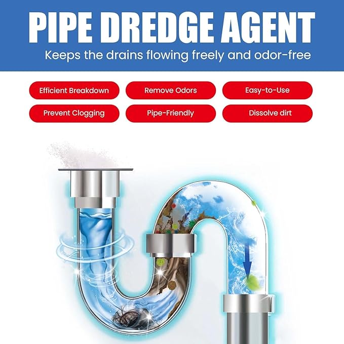 SS Tool Cleaning Kitchen Pipe Dredging Agent Cleaner Fast PACK OF 2