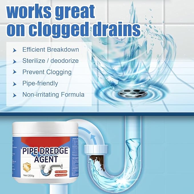 SS Tool Cleaning Kitchen Pipe Dredging Agent Cleaner Fast PACK OF 2