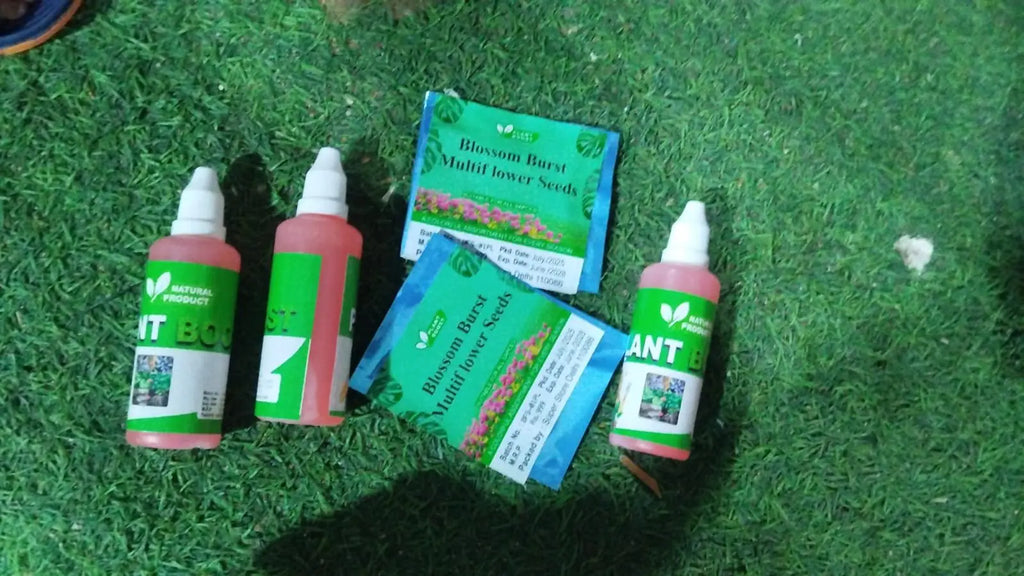 COMBO DEAL PLANT BOOST PACK OF 3 WITH FLOWER SEEDS PACK OF 2