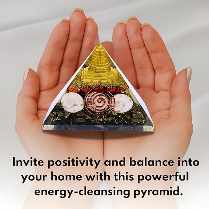 Money Magnet Pyrite Pyramid(SMALL)