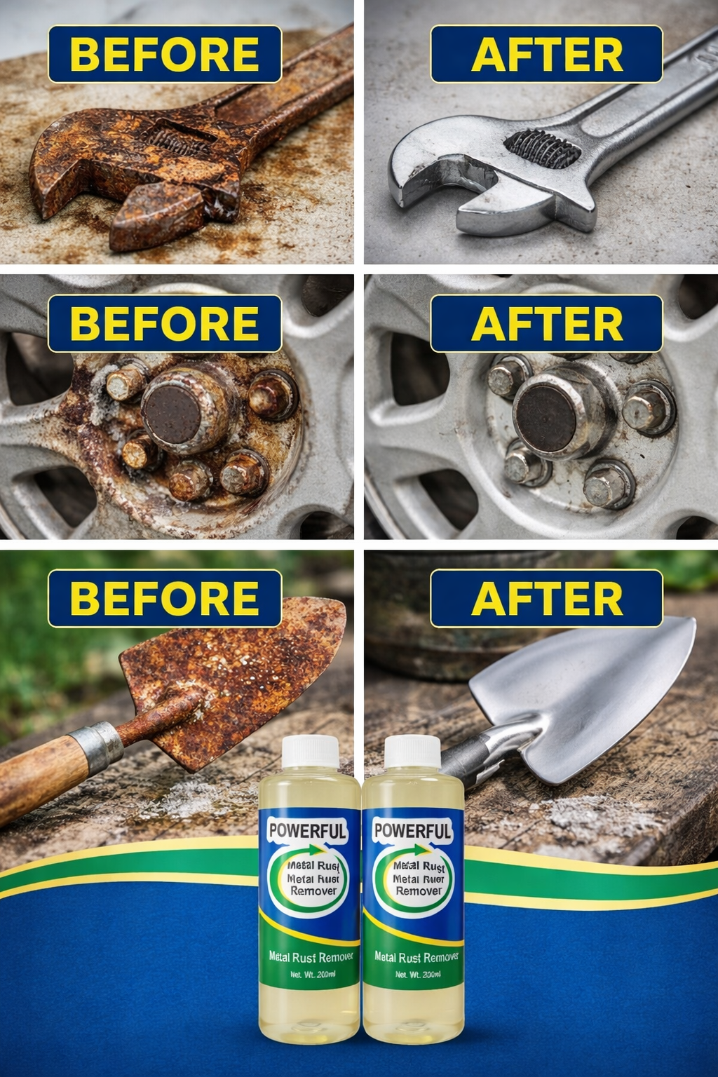 Powerful Metal Rust Remover PACK OF 2