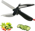 2 in 1 Clever Cutter pack of 1   for Cutting and Slicing Vegetables and Fruits | Detachable Knife