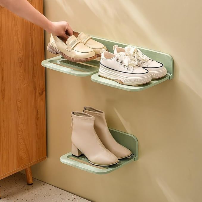 Foldable Wall Mounted Shoe Rack PACK OF 1