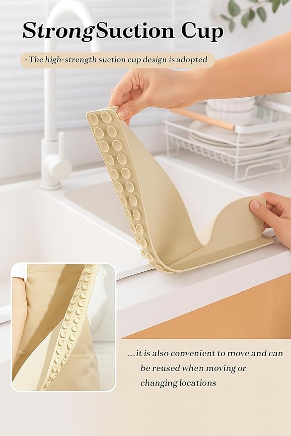 Kitchen Silicone Sink Splash Guard Mat pack 2