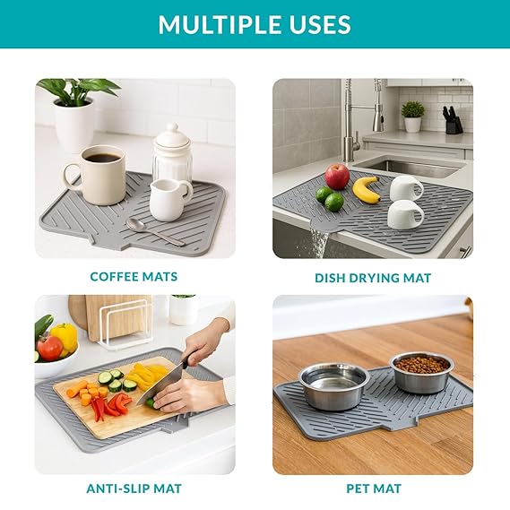 Dish Drying Silicone Mat For Kitchen