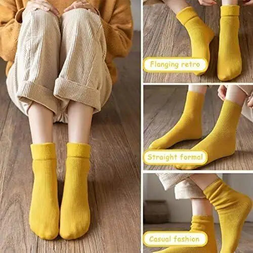 2 Pairs Warm Thick Thermal Socks(Random colour)