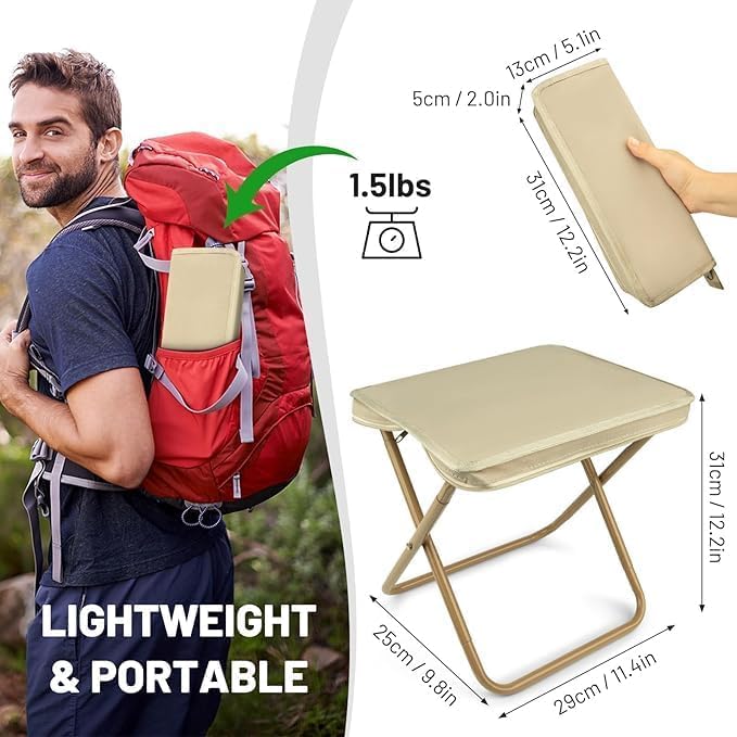 Handbag Folding Stool, Zipper Bag