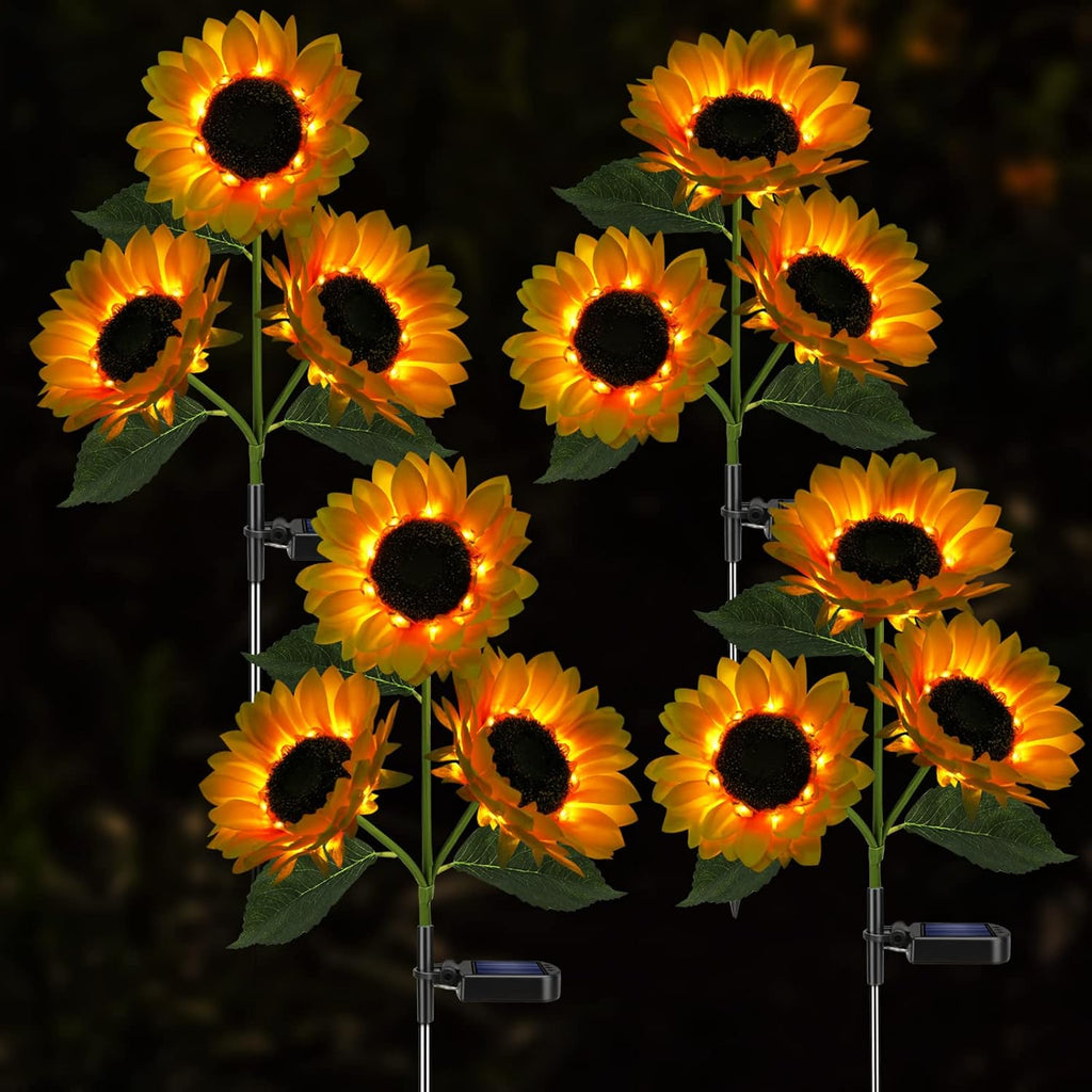Solar Sunflower Lights,Solar Garden Light withLooking Flowers Outdoor PACK OF 1