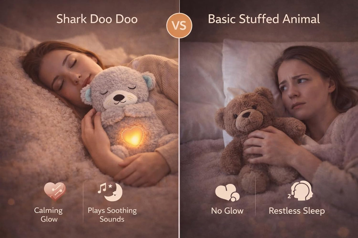 Breathing Teddy Bear Plush Otter with Rhythm Motion, Light & Music