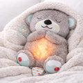 Breathing Teddy Bear Plush Otter with Rhythm Motion, Light & Music