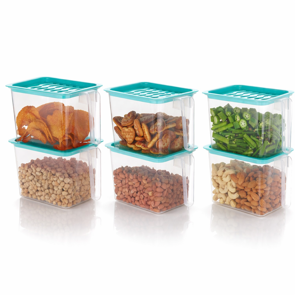 SS Fridge storage containers pack of 6