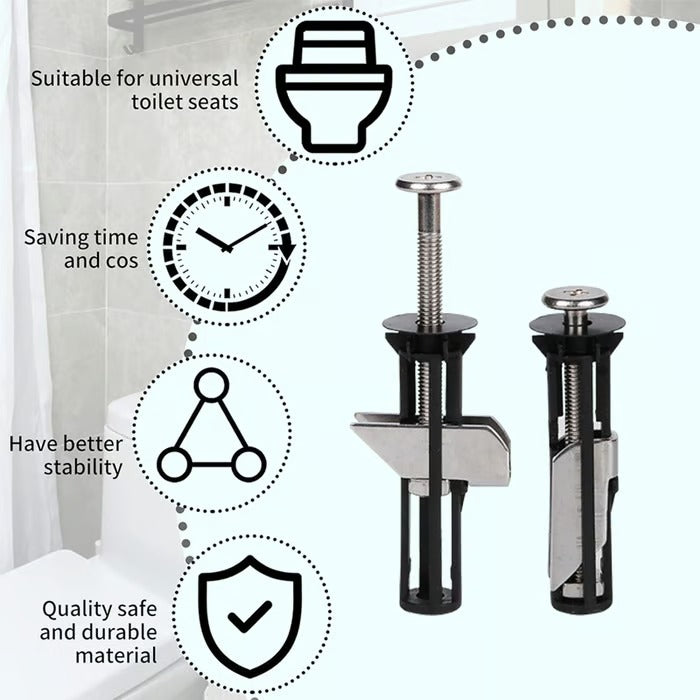 Heavy Duty Toilet Seat Fastener Bolt kit (Pack of  100Pcs)