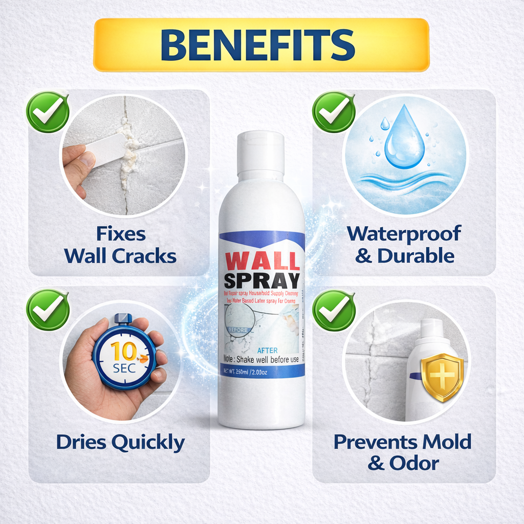 Wall Spray Crack Repair Spray pack of 2