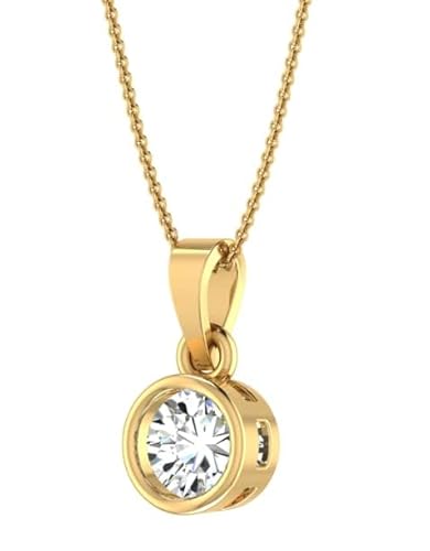 Clear Quartz (White) Birthstone Pendant with gold plated chain included