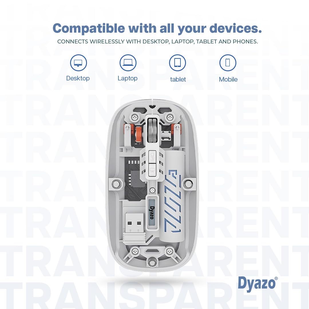 Transparent Wireless Rechargeable Mouse
