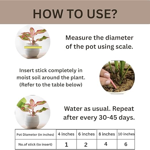 AI Plant Food Sticks for Indoor & Outdoor Plants pack 2(50pcs)
