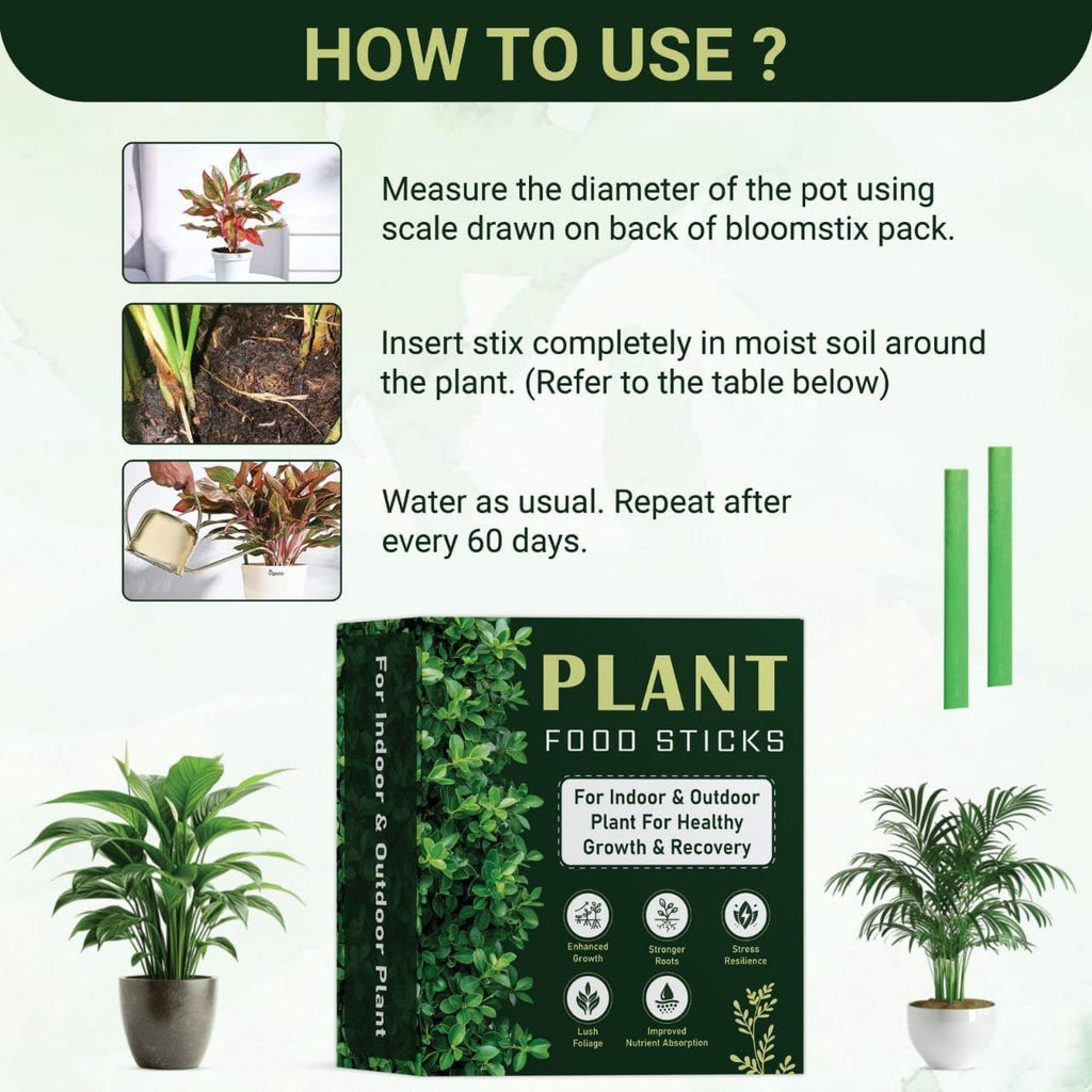 AI Plant Food Sticks for Indoor & Outdoor Plants pack 2(50pcs)