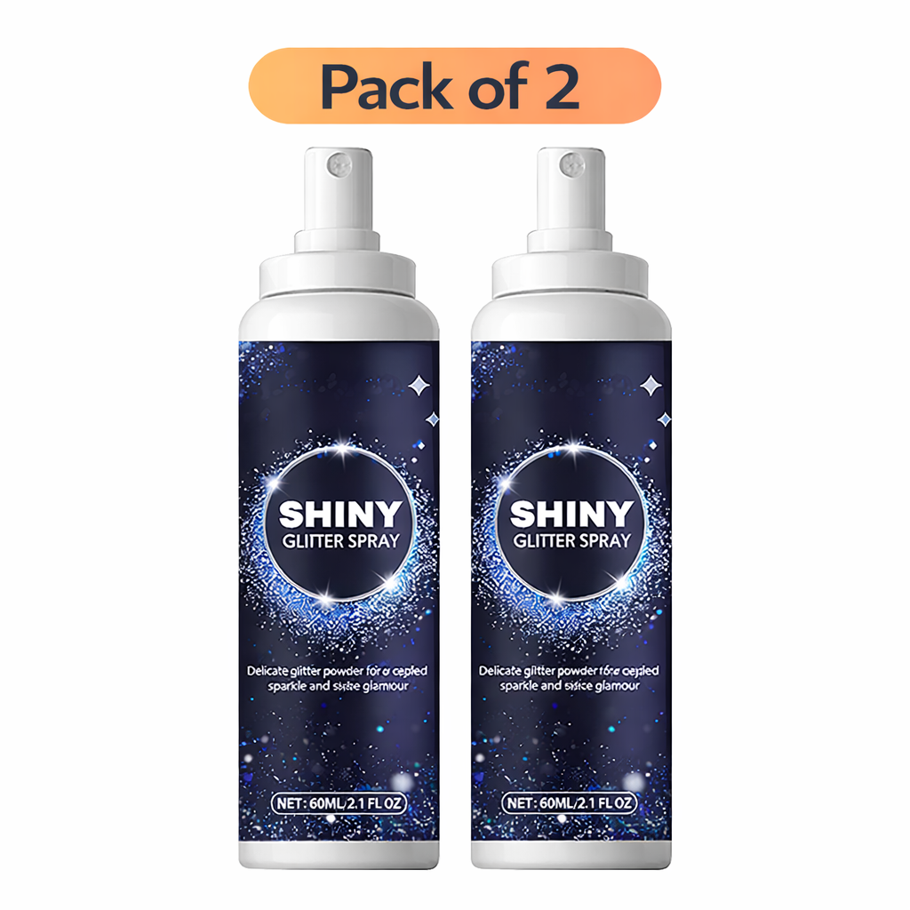 Shiny Glitter Spray for Face Hair Body and Clothes 100ml(pack of 2)