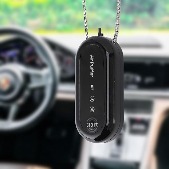 Wearable Air Purifier, Portable Air Purifier Necklace USB Rechargeable for Travel Outdoor