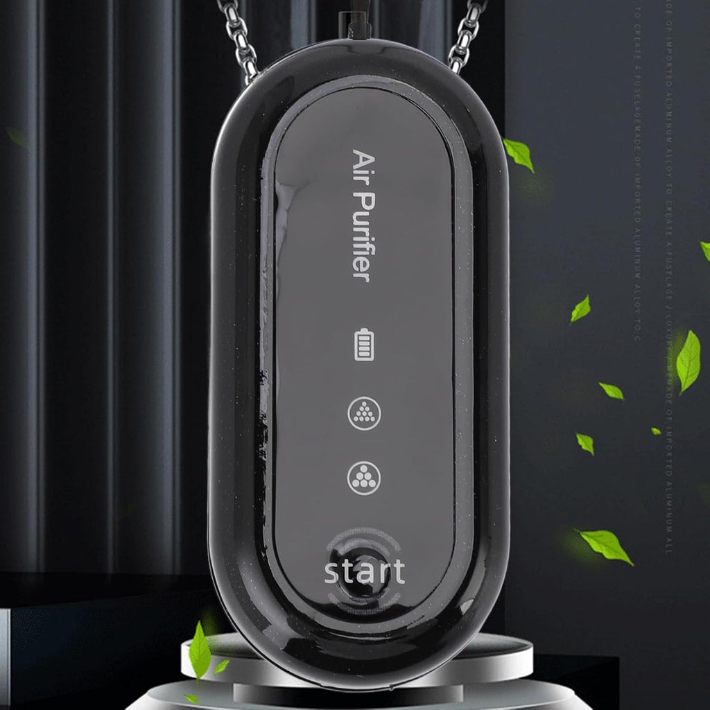Wearable Air Purifier, Portable Air Purifier Necklace USB Rechargeable for Travel Outdoor