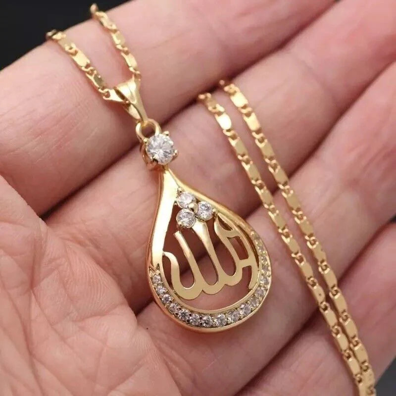 Allah Diamond Pendant Necklace