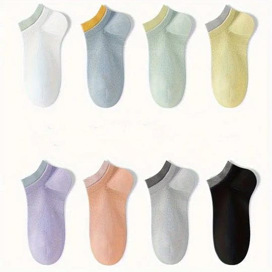 Comfort Fit Ultra Soft Ankle Socks for Men Women Thin Breathable Summer Socks Pack of 3(random colour