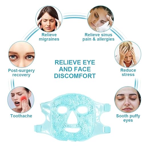 HanGlow ICE Face Mask Cold Face Eye Masks Cooling Face Mask