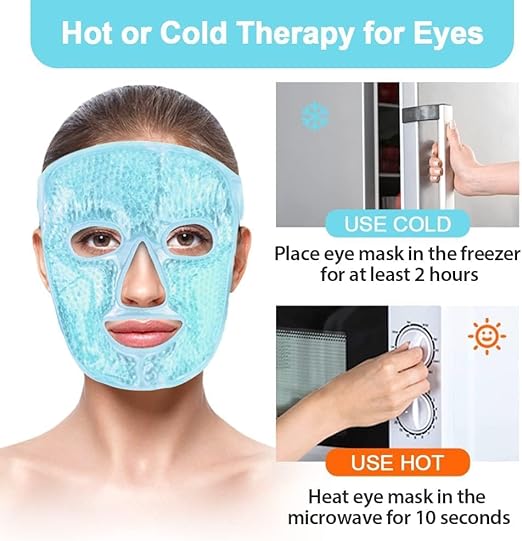 HanGlow ICE Face Mask Cold Face Eye Masks Cooling Face Mask
