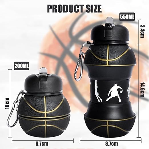 Foldable Flexible Silicone Sports Water Bottle for BPA Free (random color)