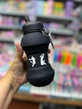 Foldable Flexible Silicone Sports Water Bottle for BPA Free (random color)