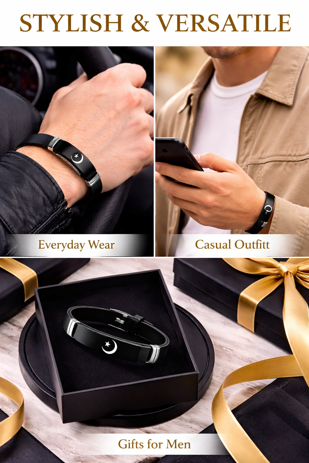 Crescent Moon Wrist Band