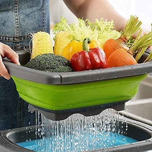 Expandable Over-the-Sink Food Strainer with Extendable Handles pack of 1(random color)