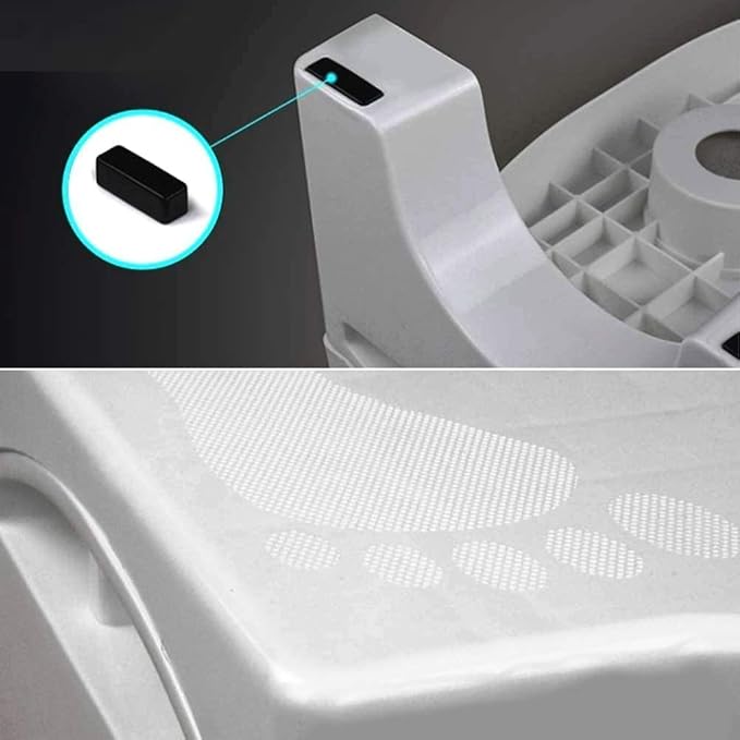Folding Squatting Toilet Stool Plastic Non-Slip Foldable Bathroom Stools with Aromatherapy Clean Toilet Air