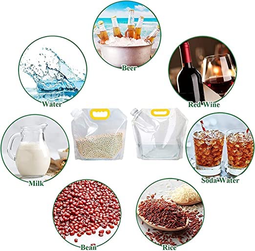Food Storage Bag Grain Sealed Kitchen Grains 0.5litre  pack of 4