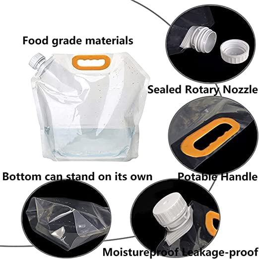 Food Storage Bag Grain Sealed Kitchen Grains 0.5litre  pack of 4