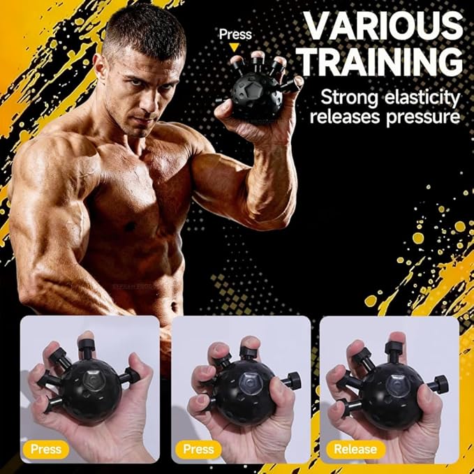 Hand Grip Strengthener,Ultimate Finger Exerciser Strength Trainer Exercise Ball Hand Strengthener Hand Balls Workout Equipment for Men & Women