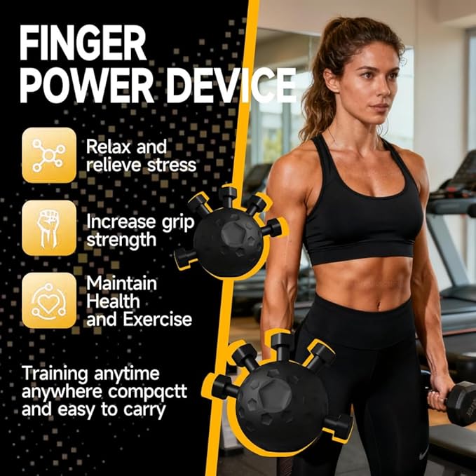 Hand Grip Strengthener,Ultimate Finger Exerciser Strength Trainer Exercise Ball Hand Strengthener Hand Balls Workout Equipment for Men & Women