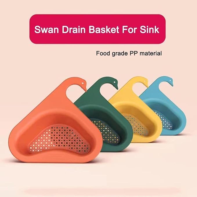 Swan Drain Basket for Kitchen Sink pack of 2