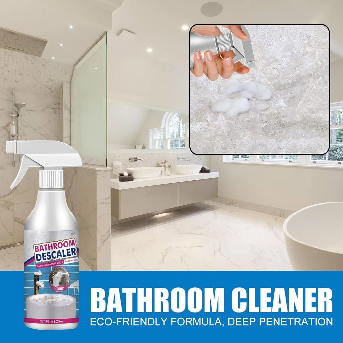 Bathroom Descaler Spray Foam(pack of 1)