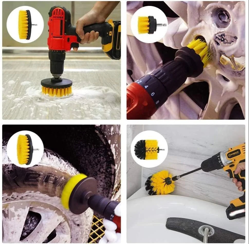 4PCS DRILL SCRUBBER BRUSH SET