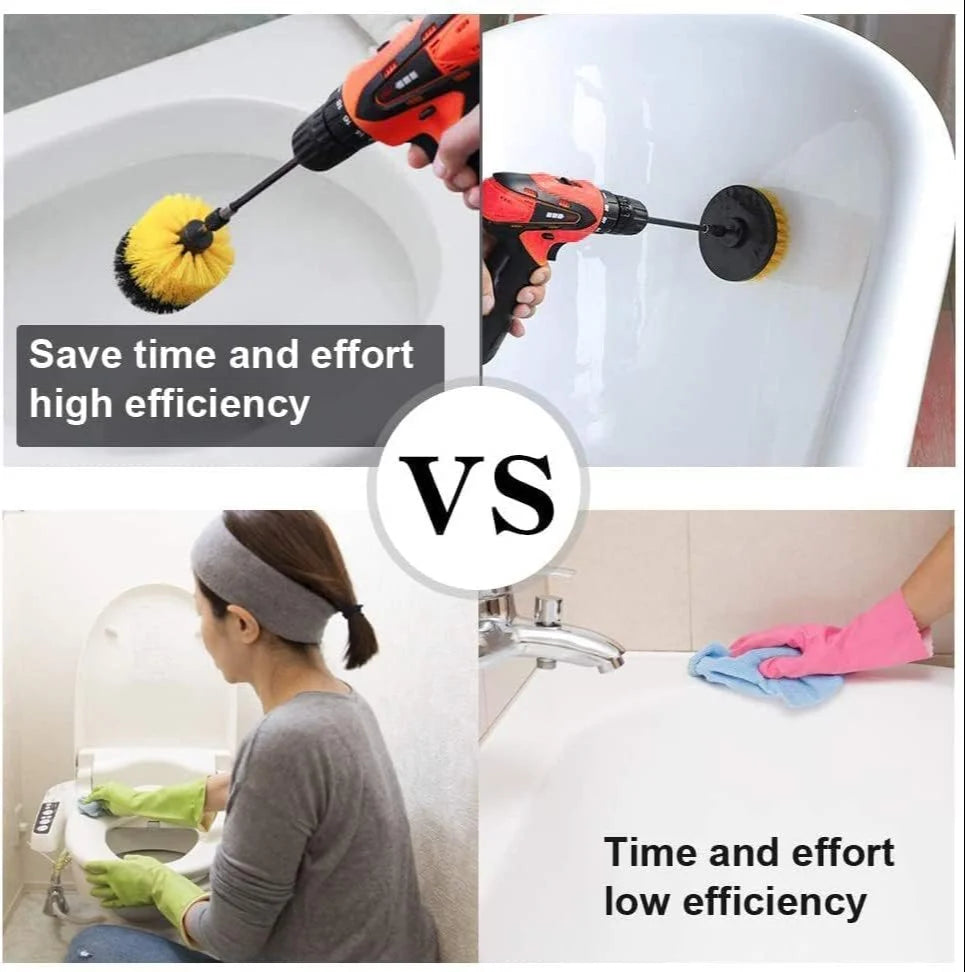4PCS DRILL SCRUBBER BRUSH SET