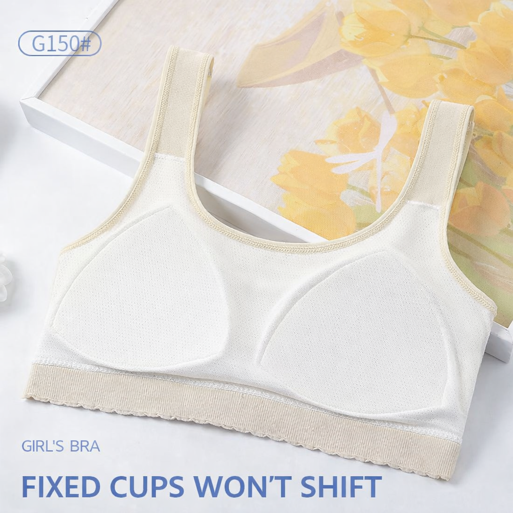 Girls Seamless Cotton Ergonomic Design Lightly Thin Padded Soft Cotton Bra (pack of 1)