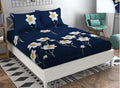 NAVY BLUE  DOUBLE BED SHEET