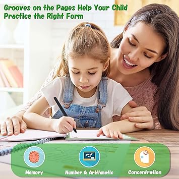 Magic Book Set of 2 ( 8 Book + 20 Refill+2 Pen+2 Grip)
