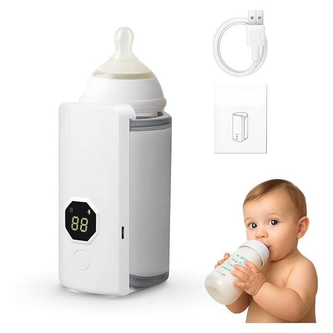 Portable Baby Bottle Warmer with LCD Display