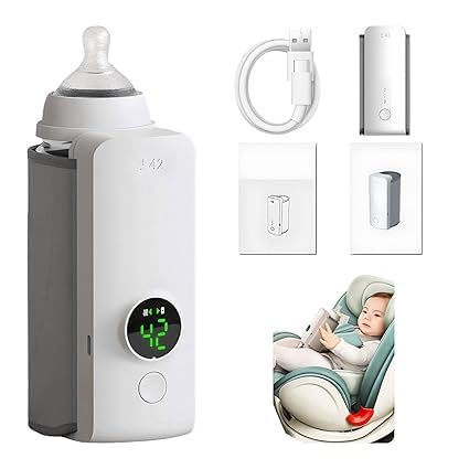 Portable Baby Bottle Warmer with LCD Display