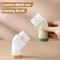 Multi-use Cleaning Brush in assorted colors Can Be Connected to Mineral Water Bottle (Pack of 2)