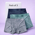Men's Ice Silk Briefs Boxers  (Pack of 3)(random colour)