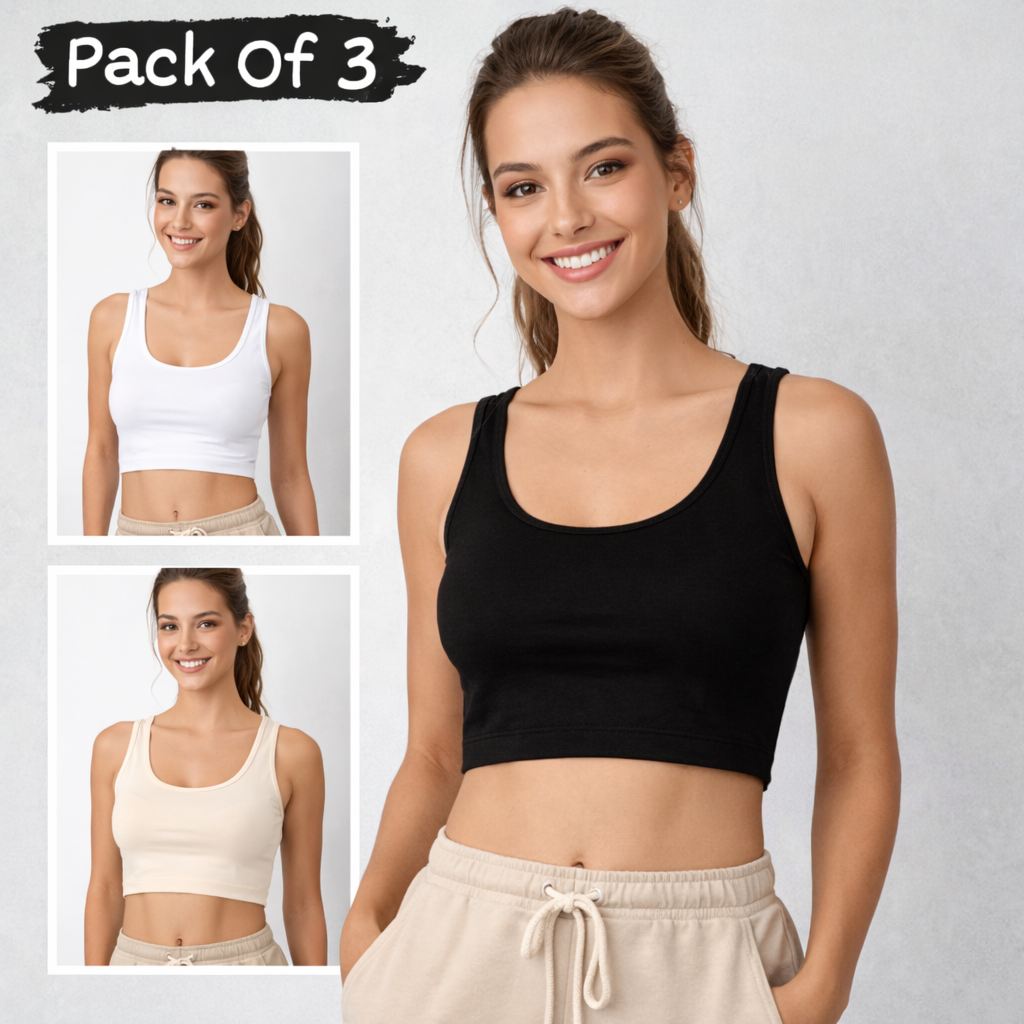 New Womens Multicolor Air Bra (Pack of 3)